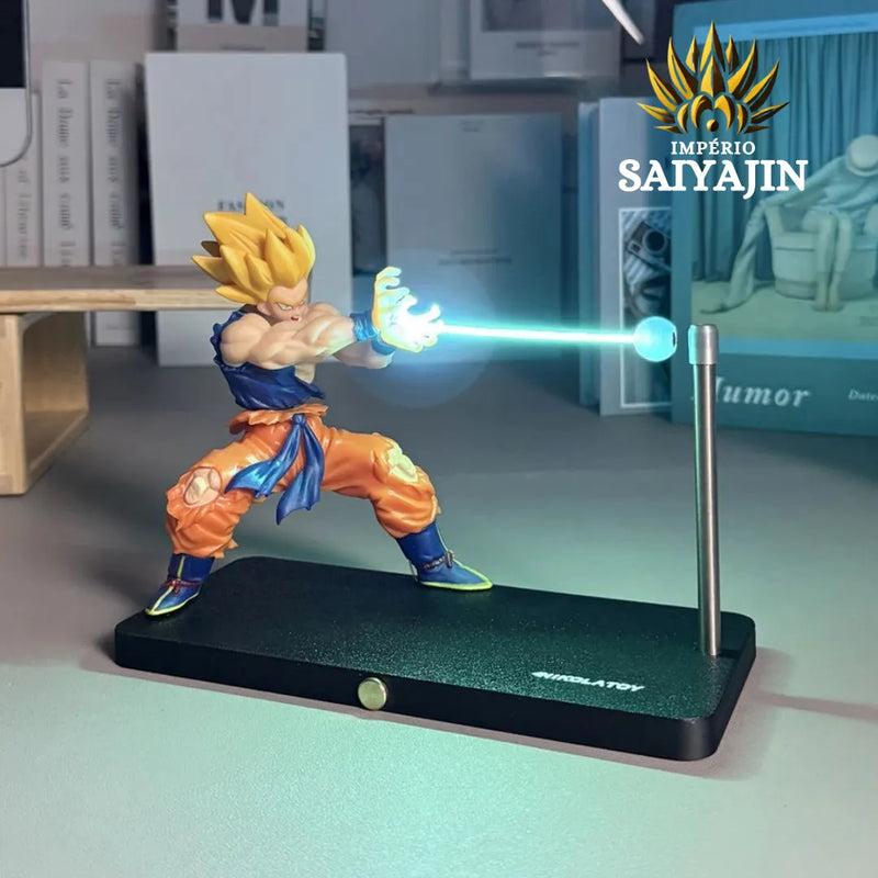 Goku Kamehameha – Led de Poder (Toque Magnético e Bola Fluorescente 3D) | Império Saiyajin