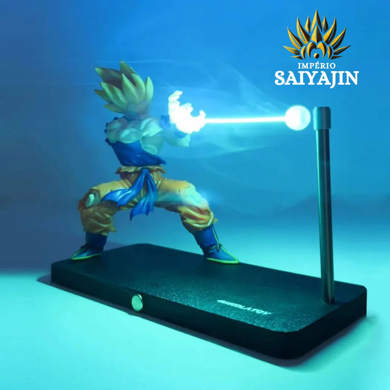 Goku Kamehameha – Led de Poder (Toque Magnético e Bola Fluorescente 3D) | Império Saiyajin