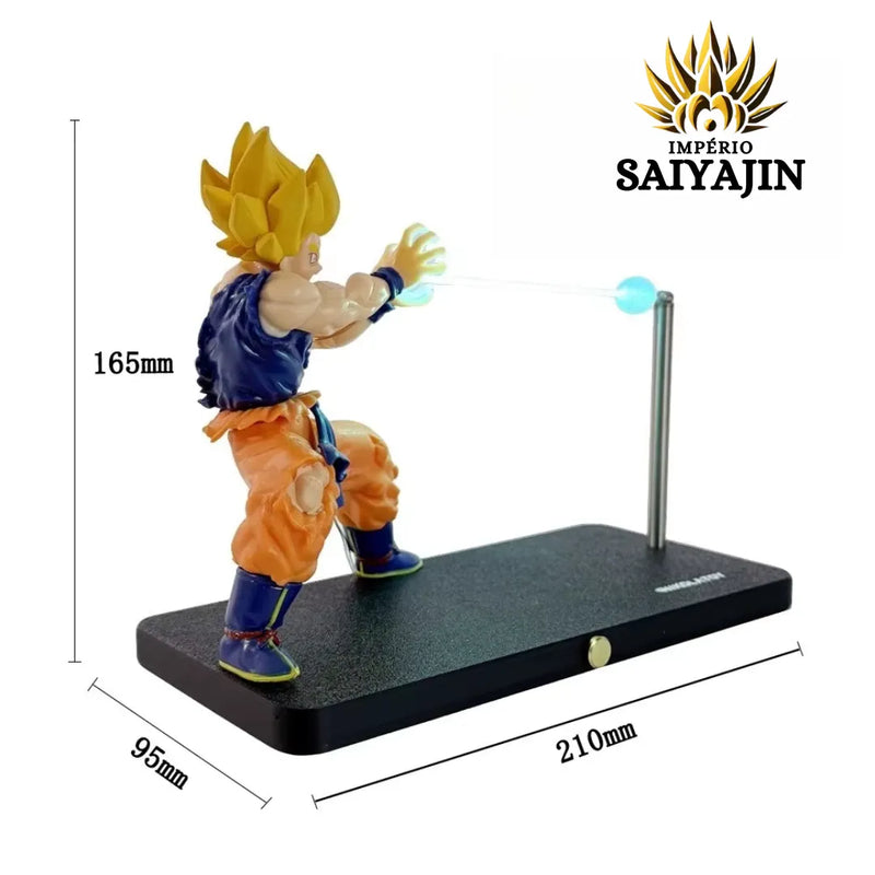 Goku Kamehameha – Led de Poder (Toque Magnético e Bola Fluorescente 3D) | Império Saiyajin