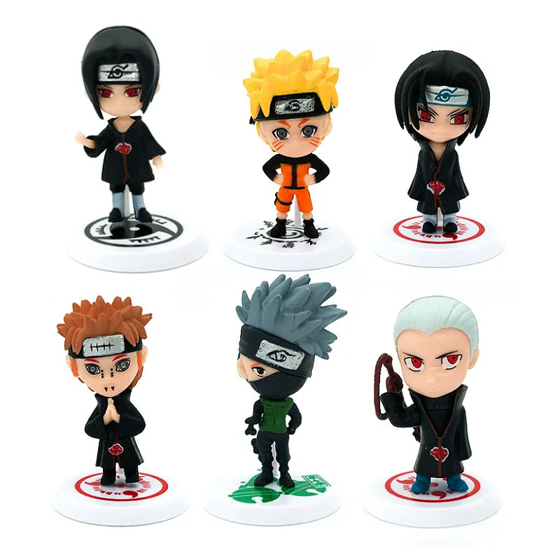 Lendários de Konoha – Mini Figures Naruto 6 Unid. (7-8cm) | Império Saiyajin