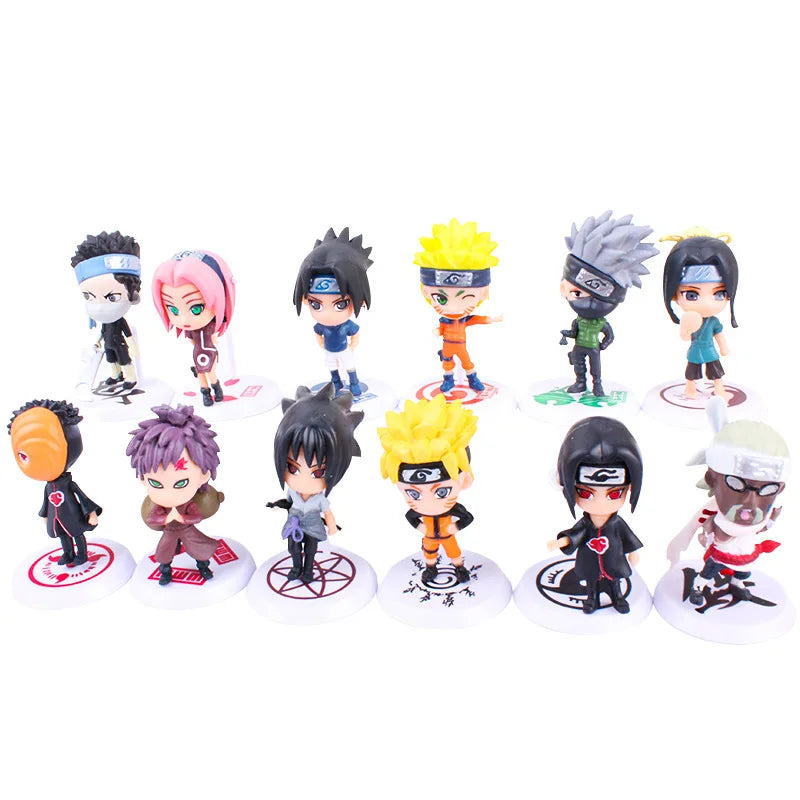 Lendários de Konoha – Mini Figures Naruto 6 Unid. (7-8cm) | Império Saiyajin