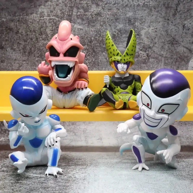 Mini Vilões - Majin Buu, Cell, Freeza e Frost | Império Saiyajin