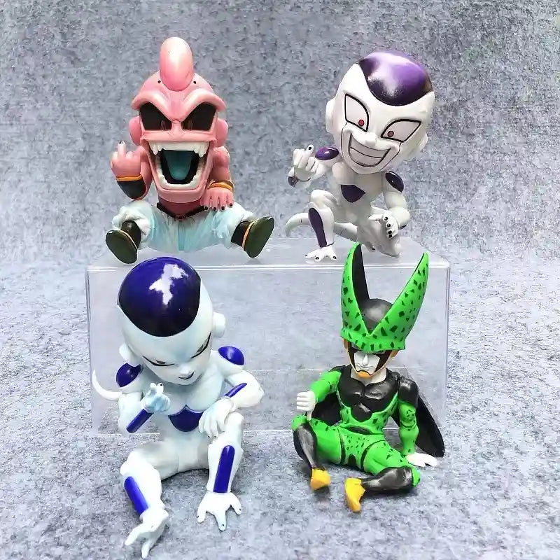 Mini Vilões - Majin Buu, Cell, Freeza e Frost | Império Saiyajin