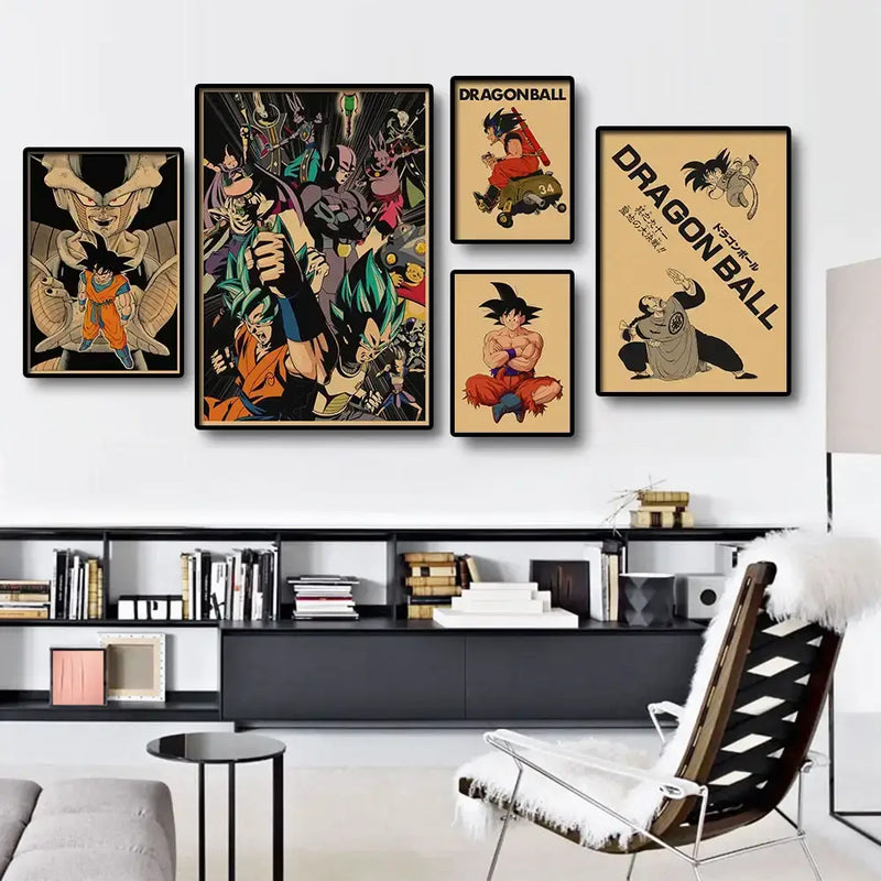 Quadros Saga Z & Super — Arte Canvas Retrô | Império Saiyajin