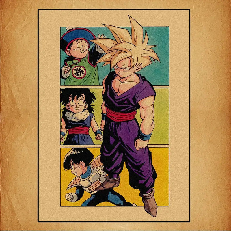 Quadros Saga Z & Super — Arte Canvas Retrô | Império Saiyajin