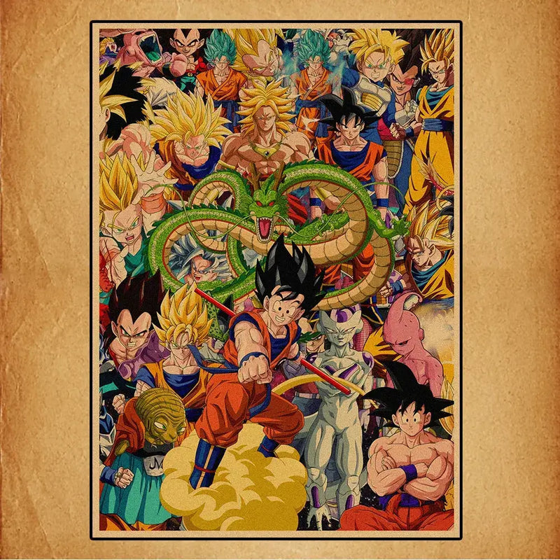 Quadros Saga Z & Super — Arte Canvas Retrô | Império Saiyajin